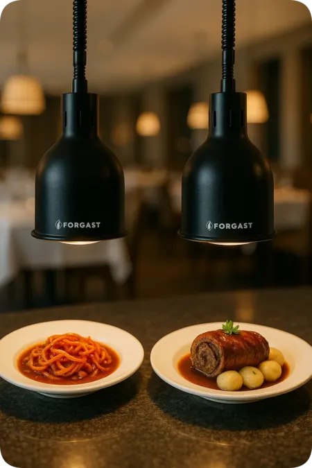 Chauffage efficace et sûr des aliments - finition et chauffage avec classe.