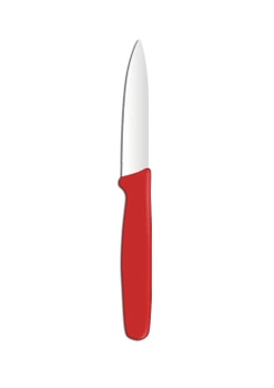 Couteau d’office rouge, pointu | HENDI 841570