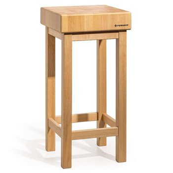Billot de boucher en bois, 40x40 cm, épaisseur 10 cm | FORGAST FG12240