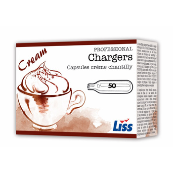 Cartouches pour siphon à chantilly 50 pièces | LISS 8g N2Ox50