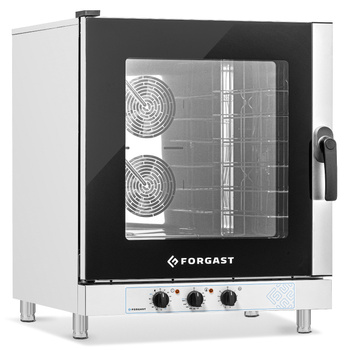 Four mixte à convection vapeur électrique 6 GN 1/1 ou 6 plaques 60x40 cm, 10,5 kW | FORGAST FG09522