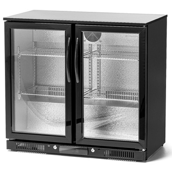 Réfrigérateur de bar pour boissons 2-portes, portes ouvrantes 208 l | FORGAST FG07712