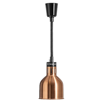 Lampe chauffante pour plats en cuivre, cylindrique 0,25 kW, réglage de la hauteur 60-180 cm | FORGAST FG03340