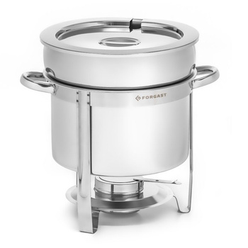 Réchaud rond pour soupe 7 L à combustible | FORGAST FG03107