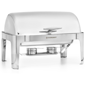 Chafing dish de table roll-top 9 L à combustible | FORGAST FG03129V1