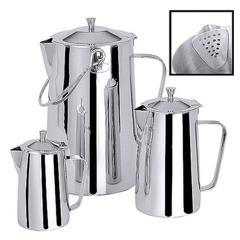 Théière avec couvercle et filtre, acier inoxydable, 3 l | CONTACTO 3018/300