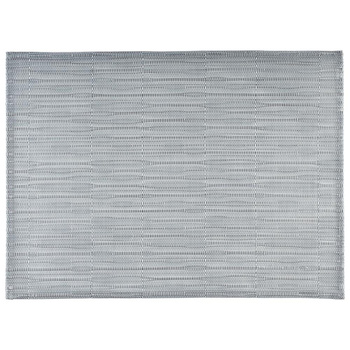 Set de table TIRA, PVC, couleur acier, 45x33x0.1 cm | APS 60527