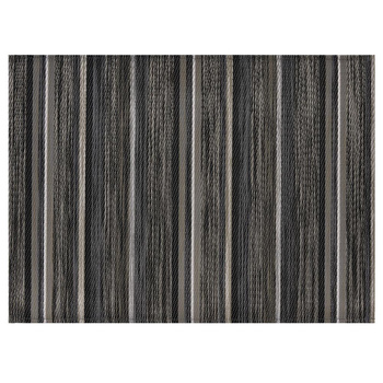 Set de table FINO, PVC, gris à rayures, 45x33x0,1 cm | APS 60530