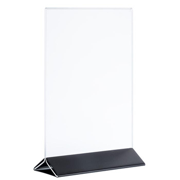 Support de menu format A4, en 2 parties, 21x7x32 cm | APS 71529