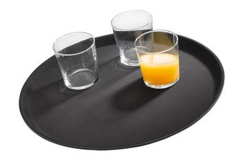 Plateau antiglisse NOSLIDE, noir, diamètre 27,5 cm | APS 547