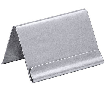 Support pour cartes en acier inoxydable, 5,9 cm, 2,5 cm | CONTACTO 303/035