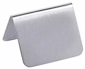 Plaque d’information lisse sans étiquette, 5,3x3,4 cm | CONTACTO 1053/702