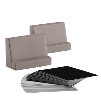Porte-cartes, set - 2 porte-cartes et 30 cartes d’étiquetage, 8x3.5x6 cm | APS 71495