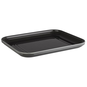 Plateau EMMA GN 1/2 en mélamine, gris, 32,5x26,5x3 cm | APS 85124