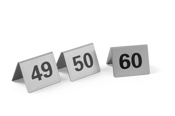 Plaque d’information avec numéros 49-60 | HENDI 663882