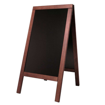 Tableau autoportant en bois, acajou, 71x134 cm | CONTACTO 7695/122