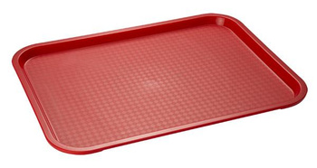 Plateau FAST FOOD rouge, 45,5x35,5x2,5 cm | APS 540