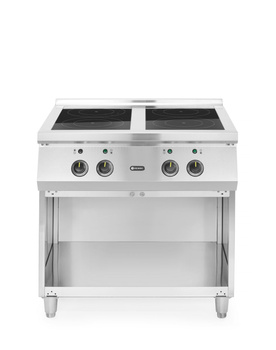 Cuisinière à induction 4 feux, 17 kW, 400 V | HENDI 237687