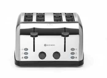 Grille-pain pour 4 toasts, acier inoxydable, 1,5 kW | HENDI 261187