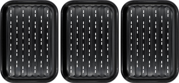 Plateaux en acier pour grillades 3 pièces | LUND 99851