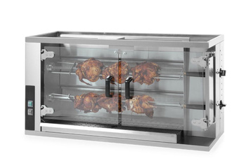 Rôtissoire à gaz pour poulets, capacité 10 pièces, 9,4 kW | HENDI 226063