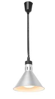 Lampe de maintien au chaud pour plats, couleur argent, 27,5 cm, 0,25 kW | HENDI 273869