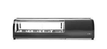 Vitrine réfrigérée pour sushi 4 GN 1/3, 0-12°C, 0,19 kW, 11,7x42,6x29,6 cm | ARKTIC 274071
