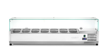 Vitrine réfrigérée 7 GN 1/4, 150x33,5x43 cm, 0,170 kW | ARKTIC 232910