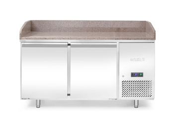 Table réfrigérée pour pizza, 2 portes, 250 l, 151x80x87.5 cm | ARKTIC 220245