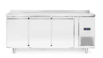 Table réfrigérée 3-portes, 179,5x70x85 cm, -2 à +8°C, 2 kWh/24h | HENDI 232057