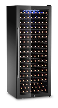 Cave à vin, 1 zone, 224 bouteilles, noire, 542 l, 15 clayettes | ARKTIC 237144