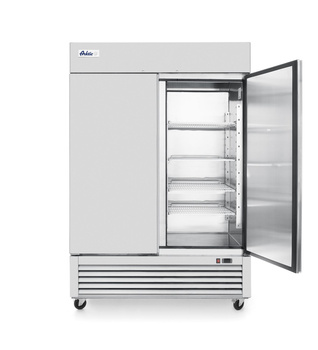 Armoire réfrigérée Kitchen Line, acier inoxydable, 2 portes, 1300 l, système de refroidissement statique | HENDI 232736