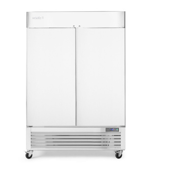 Armoire réfrigérée Kitchen Line, acier inoxydable, 2 portes, 1300 l, système de refroidissement statique | HENDI 232736