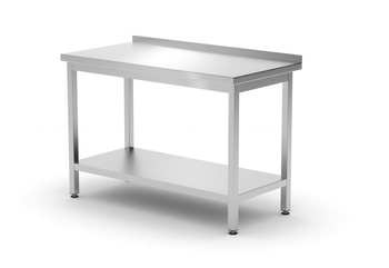 Table de travail adossée avec étagère | HENDI 811474