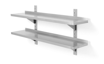 Étagère inox suspendue double | HENDI 811733