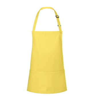 Tablier court Basic 75 x 60 cm avec poche et boucle jaune soleil | KARLOWSKY BLS 6-86-Stck
