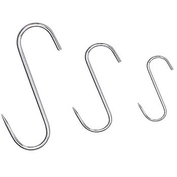 Crochets de boucher en acier inoxydable 160 mm | CONTACTO 485/160