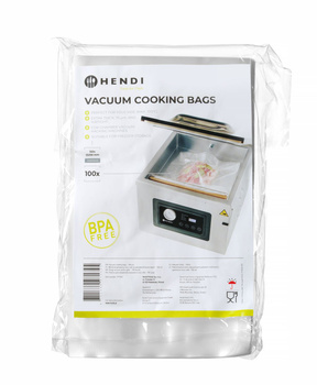 Sachets de cuisson SOUS VIDE et pour machines sous vide 15x25 cm | HENDI 971345