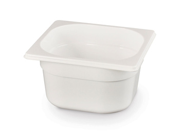 Récipient GN 1/6 prof. 15 cm en polycarbonate blanc | HENDI 862766