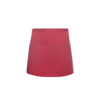 Tablier Basic 60 x 35 cm, avec poches rouge | KARLOWSKY BVS 3-8-pièces
