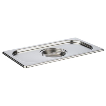 Couvercle en acier pour GN 1/3 sans découpe | APS 81395