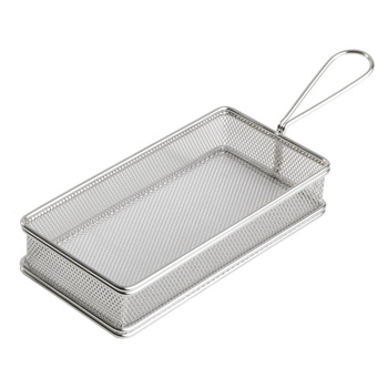 Panier de service SNACKHOLDER, acier inoxydable, 21,5 x 10 x 4,5 cm | APS 40610