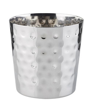 Tasse de service TASCA, acier inoxydable martelé, 8,5x8,5 cm | APS 40607