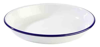 Assiette ENAMELWARE, acier émaillé, 24x3,5 cm | APS 40663