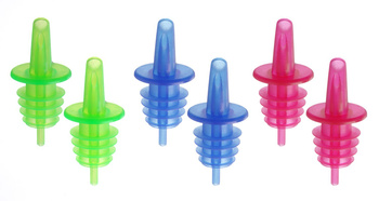 Ensemble de 6 becs verseurs colorés pour alcool | HENDI 599457