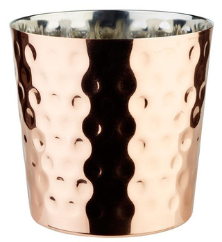 Tasse de service TASCA, acier inoxydable martelé, couleur cuivre, 8.5x8.5 cm | APS 40618