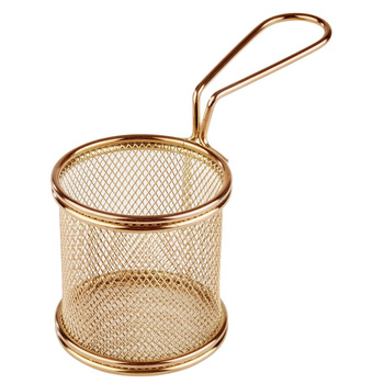 Panier de service SNACKHOLDER, couleur dorée, 8x7,5 cm | APS 40602