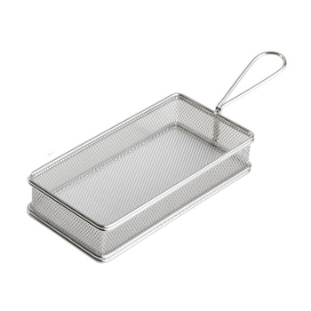 Panier de service SNACKHOLDER, acier inoxydable, 26x13x5 cm | APS 40611