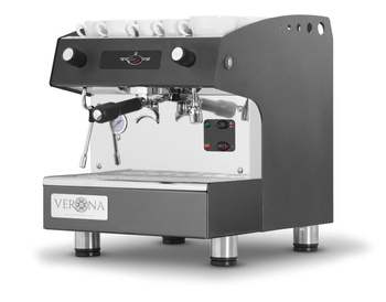 Machine à café expresso automatique 1 groupe, noir, commande électronique, 3 L | VERONA 207659