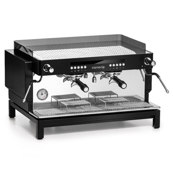 Machine à café expresso automatique 2 groupes, noire | CANARIO CAFE CC031